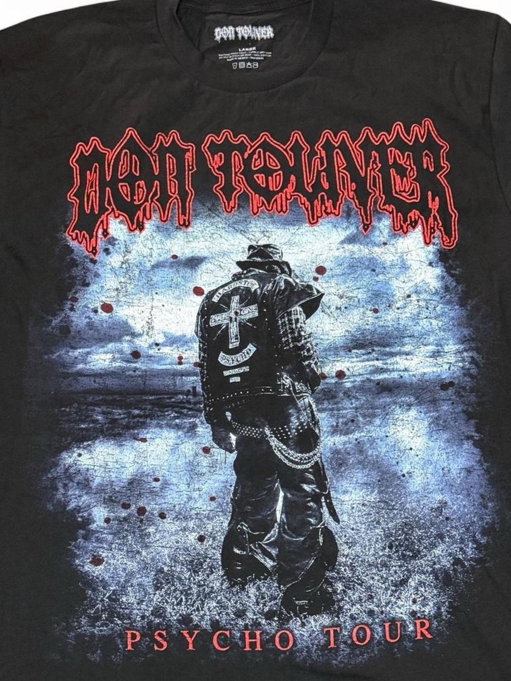 Don Toliver Psycho Tour Merch Black Graphic Tee L